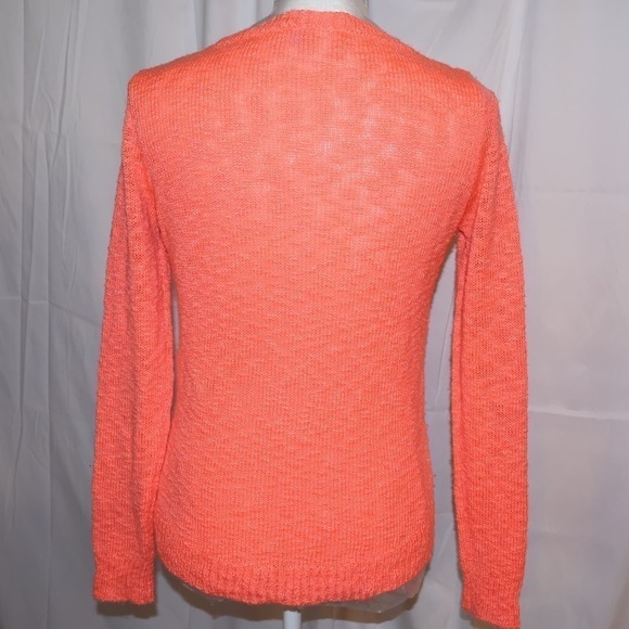 Charlotte Russe Knit Sweater, Size Small Women, Mango/Peach/Sherbet - Picture 5 of 10